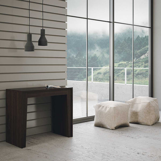 Dafne Italian Design Consolle allungabile Magica Rovere Moro