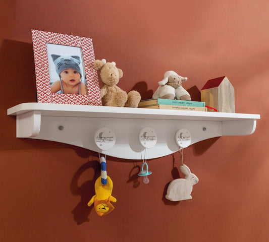 Dafne Italian Design Scaffale Appendiabiti in Baby Cotton