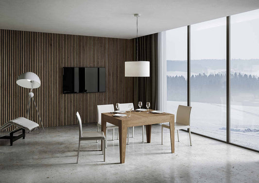 Dafne Italian Design Tavolo Cico piano quercia 90x120 + 65 gambe sagomate