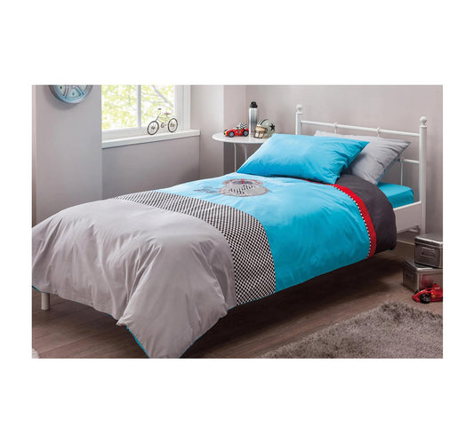 Dafne Italian Design Set Copripiumino Biconcept (Blu) (160x220 Cm)