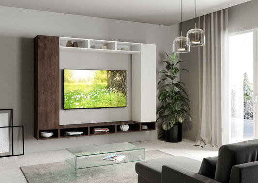 Dafne Italian Design Libreria Composizione A107 L.260 H.194 P.39,5