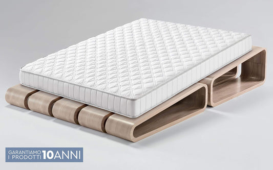 Dafne Italian Design Materasso Matrimoniale Ortopedico in Eliocell Firm (cm. 160 x 190 x 18h)