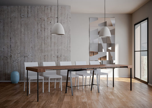 Dafne Italian Design Consolle allungabile Banco Art Telaio Antracite