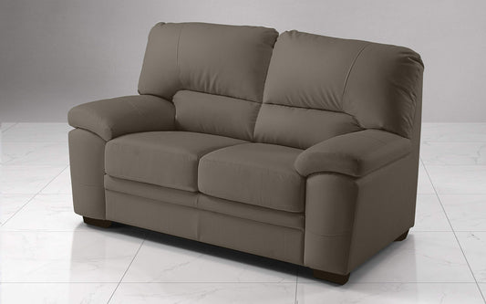 Dafne Italian Design Divano a 2 posti. Similpelle Elephant (cm. 155 x 90 x 95h)