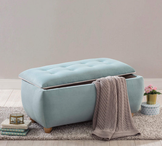 Dafne Italian Design Stoccaggio Ottoman Blu