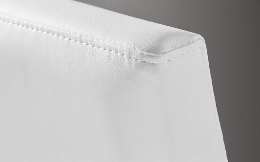 Dafne Italian Design Coppia di sedie Similpelle Bianco (cm. 47 x 57 x 99h)