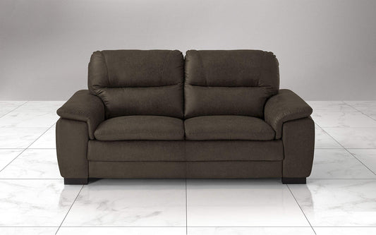 Dafne Italian Design Divano a 3 posti. Tessuto Manila Grigio Scuro (cm. 198 x 95 x 94h)