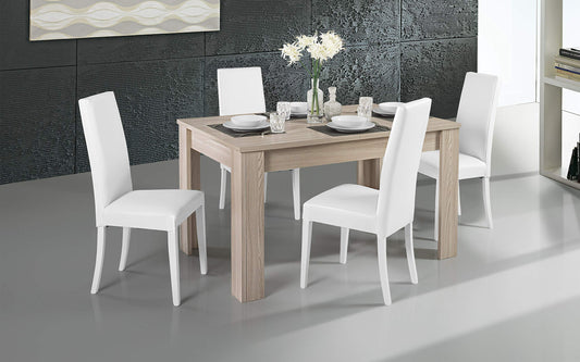 Dafne Italian Design Tavolo allungabile Effetto Olmo Perla (cm. 140 x 90 x 78h)