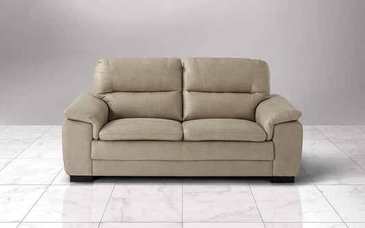 Dafne Italian Design Divano a 3 posti. Tessuto Manila Beige (cm. 198 x 95 x 94h)