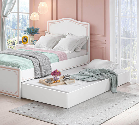 Dafne Italian Design Letto Estraibile Rosa Selena (90x190 Cm)