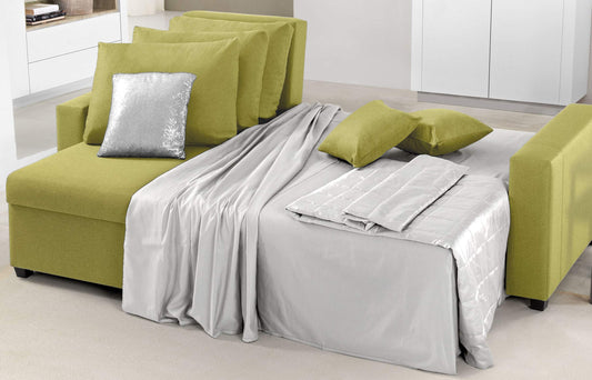 Dafnedesign.com - Divano angolare - Colore: verde. Dimensioni: cm. 230 x 140 x 87h (STD)
