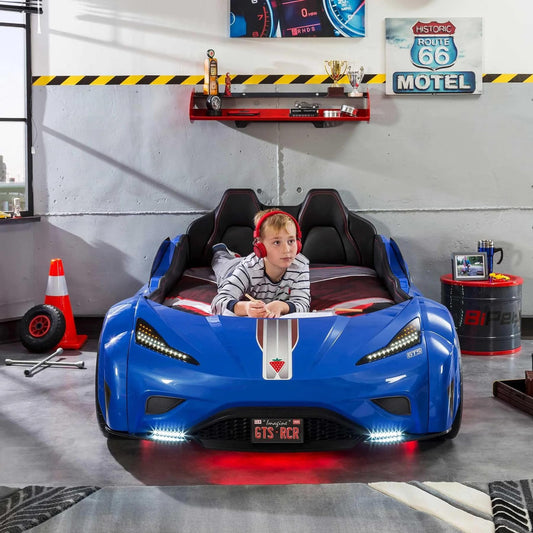 Dafne Italian Design GTS Autoletto Macchina per Bambini - (Blu) (99x191 Cm)