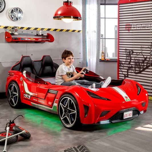Dafne Italian Design GTS Autoletto Macchina per Bambini - (Rosso) (99x191 Cm)
