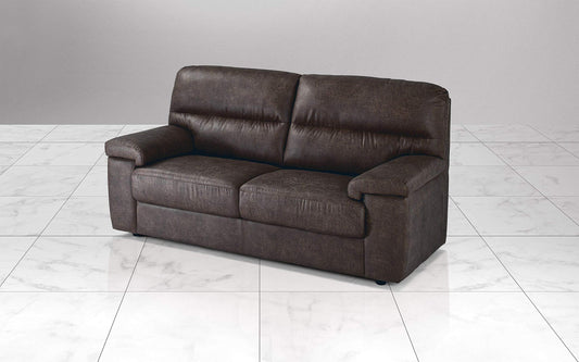 Dafne Italian Design Divano a 3 posti. Tessuto Tay Tay Ebony (cm. 186 x 95 x 96h)