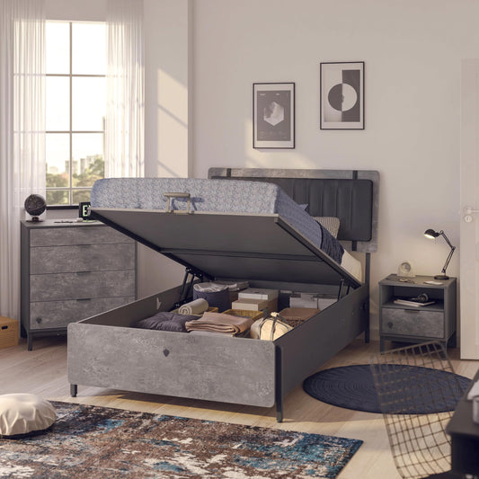 Dafne Italian Design con Le reti Space Gray 120x200 cm