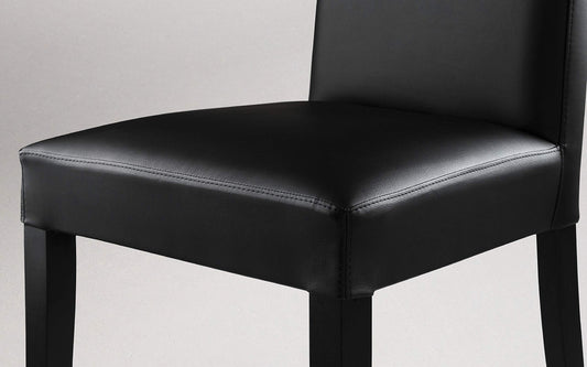 Dafne Italian Design Coppia di sedie Similpelle Nero (cm. 47 x 57 x 99h)