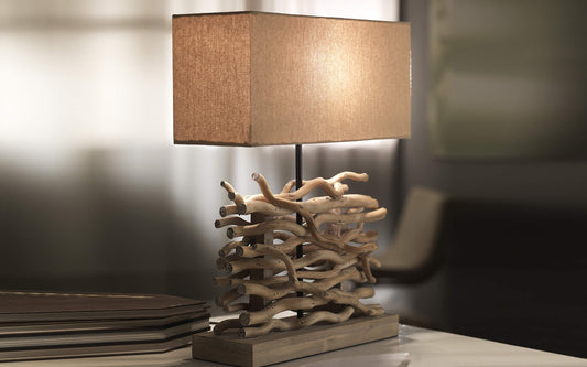 Dafnedesign.com - Lume con base in legno torto - (UL)