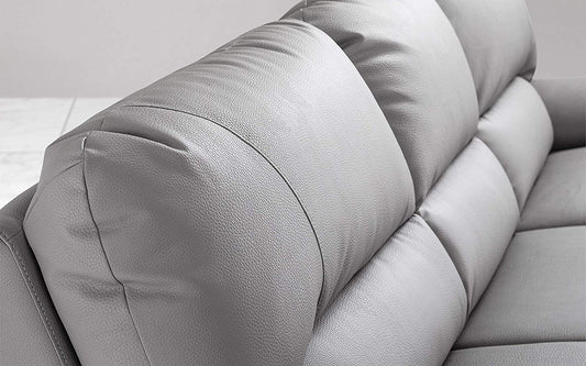 Dafne Italian Design Divano Letto 3 posti con penisola a Sinistra - Colore: Grigio Pastello - cm. 252 x 160 x 92h