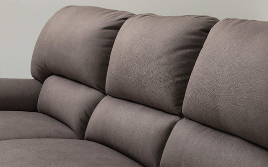 Dafne Italian Design Divano Letto 3 posti con penisola a Sinistra - Colore: Grigio Elefante - cm. 252 x 160 x 92h