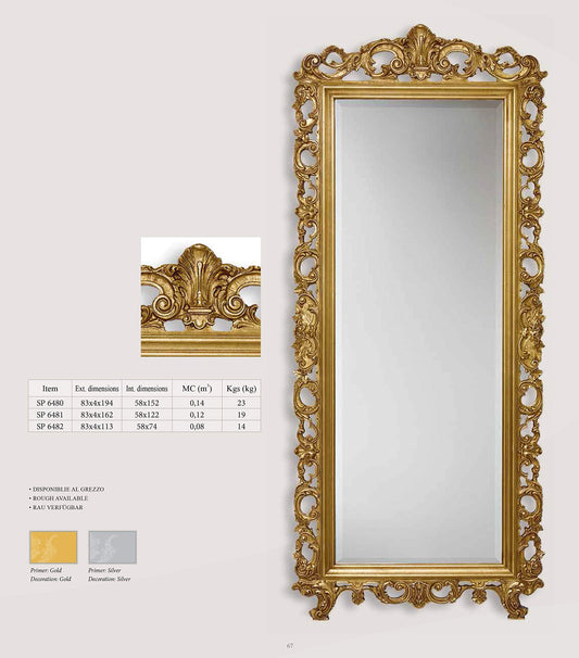 Dafnedesign.Com - specchiera in Foglia Oro 24 kt - Made in Italy (LXI)