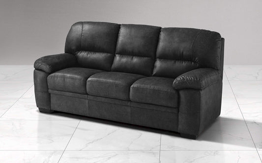 Dafne Italian Design Divano a 3 posti. Tessuto Tay Tay Dark Grey (cm. 208 x 95 x 90h)