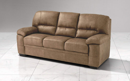 Dafne Italian Design Divano a 3 posti. Tessuto Tay Tay Camel (cm. 211 x 92 x 92h)