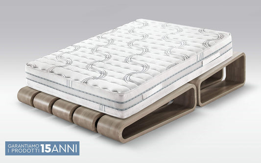 Dafne Italian Design Materasso Matrimoniale Ortopedico con Molle biconiche (cm. 160 x 190 x 25h)