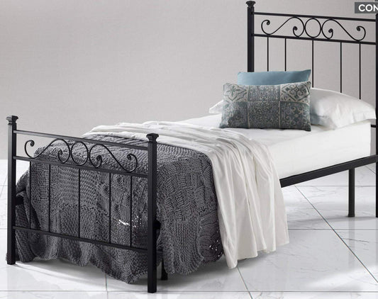 Dafne Italian Design Letto Una Piazza in Ferro battuto (cm. 91 x 204 x 118h)