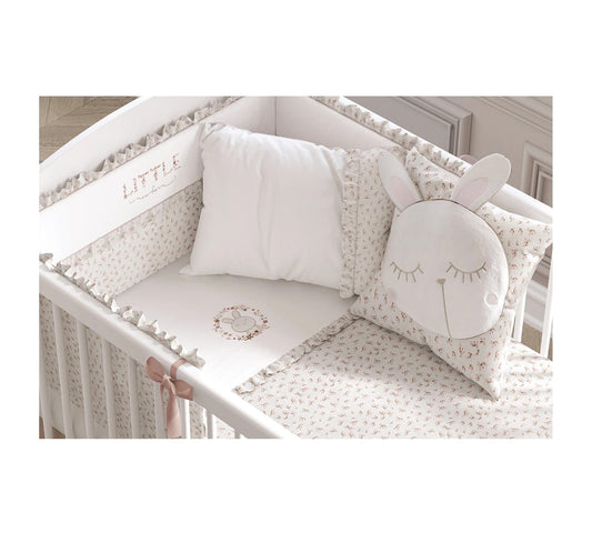 Dafne Italian Design Set Biancheria da Letto Bambina Coniglietta (70x130 Cm)