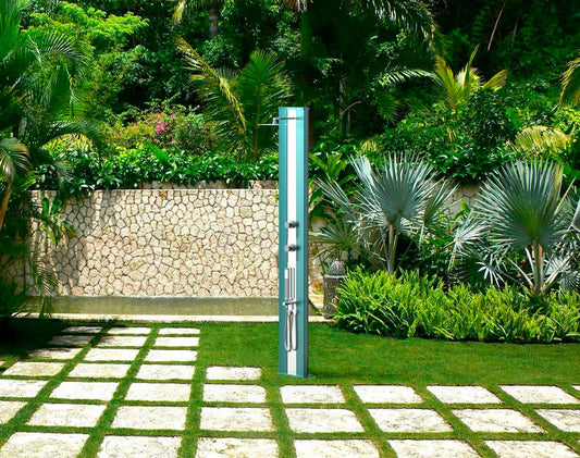 Doccia da Giardino Miscelatore e Doccetta Arkema Dada S Top Line Perla Bianca
