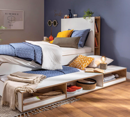Dafne Italian Design Letto Estraibile Modera con Divisori (90x190 Cm)