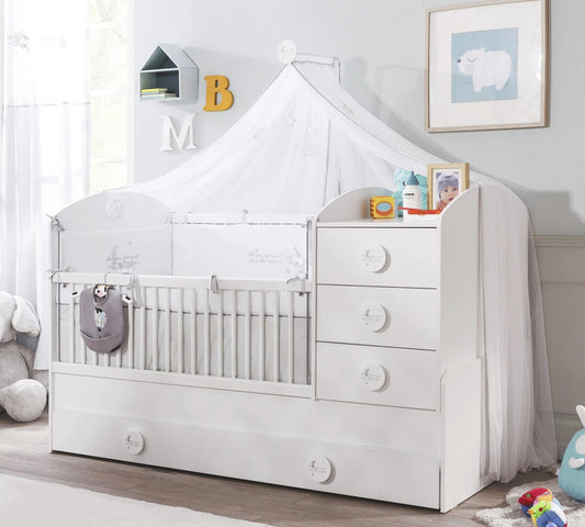 Dafne Italian Design Baldacchino in Baby Cotton