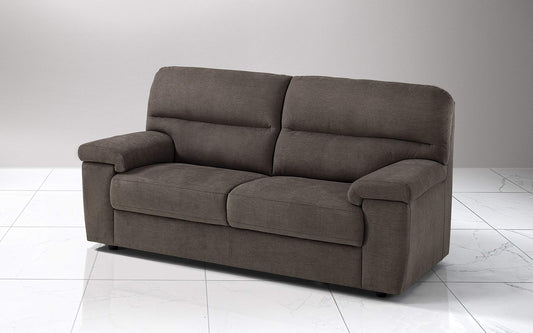 Dafne Italian Design Divano a 3 posti. Tessuto Romeo Espresso (cm. 186 x 95 x 96h)
