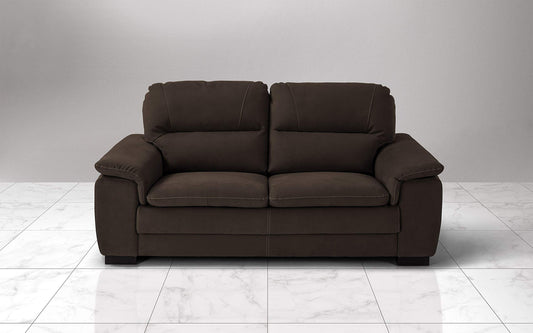 Dafne Italian Design Divano a 3 posti. Tessuto Soft Marrone (cm. 198 x 95 x 94h)