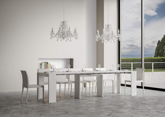 Dafne Italian Design Consolle allungabile Mia Bianco Frassino