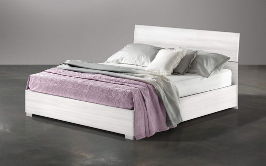 Dafne Italian Design Letto matrimoniale con contenitore in legno, rete ortopedica a doghe - 169 x 203 x 94h.