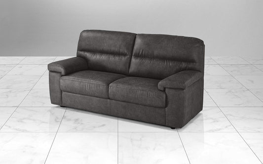 Dafne Italian Design Divano a 3 posti. Tessuto Tay Tay Dark Grey (cm. 186 x 95 x 96h)