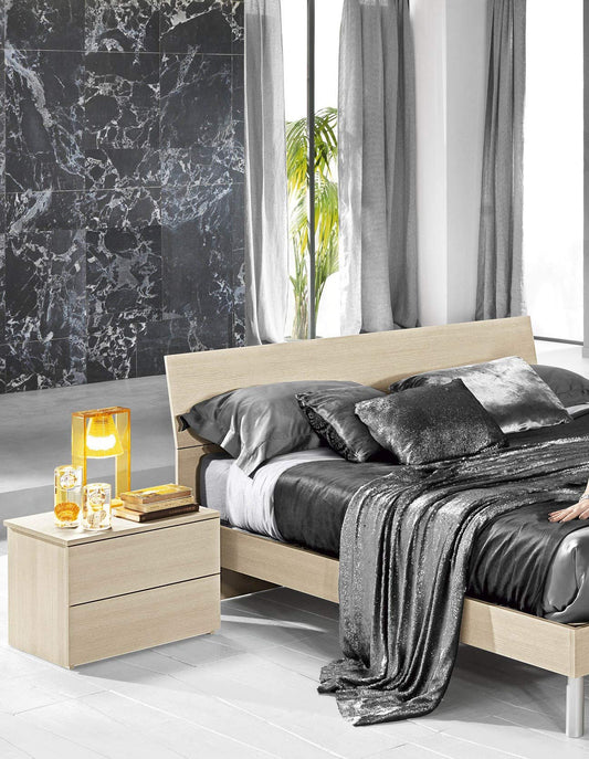 Dafne Italian Design Camera Completa - Effetto Pino Chiaro (cm. 161 x 52 x 236h)