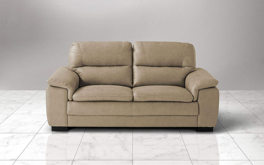 Dafne Italian Design Divano a 3 posti. Tessuto Manila Sabbia (cm. 198 x 95 x 94h)