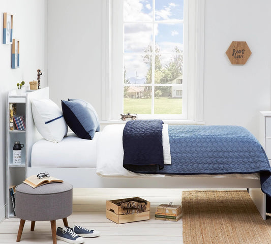 Dafne Italian Design Copriletto in Denim (90-100 Cm)