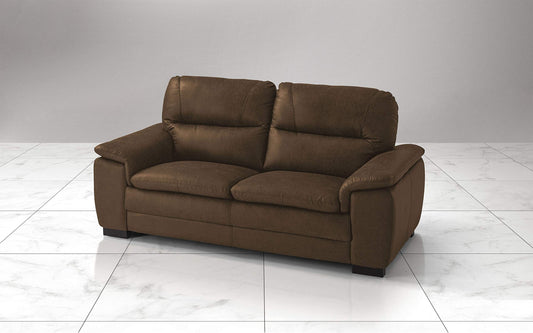 Dafne Italian Design Divano a 3 posti. Tessuto Manila Cuoio (cm. 198 x 95 x 94h)