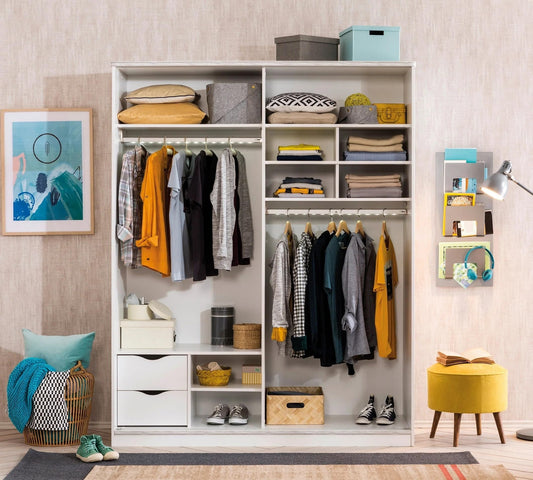 Dafne Italian Design Armadio Scorrevole Bianco