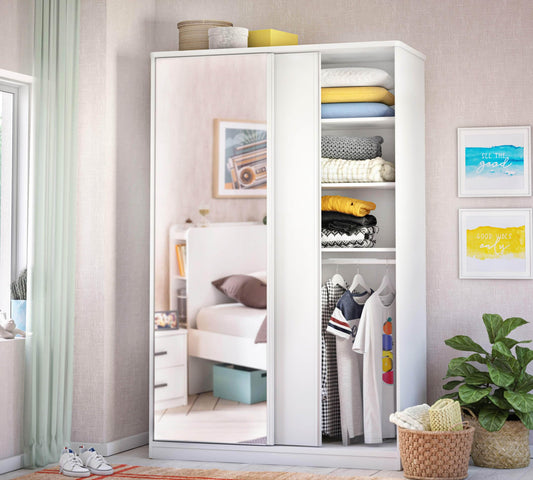 Dafne Italian Design Piccolo Armadio Scorrevole Bianco