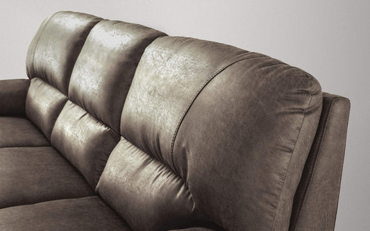 Dafne Italian Design Divano a 3 posti. Tessuto Tay Tay Toffee (cm. 211 x 92 x 92h)