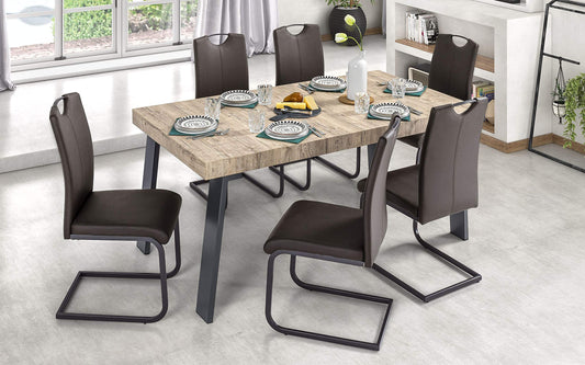 Tavolo di design color rovere