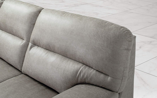Dafne Italian Design Divano a 3 posti. Tessuto Tay Tay Light Grey (cm. 186 x 95 x 96h)