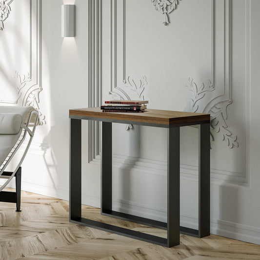 Dafne Italian Design Consolle Elettra Libra quercia natura telaio antracite