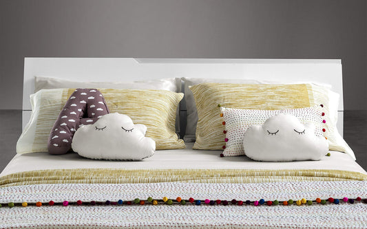Dafne Italian Design Letto Matrimoniale Bianco Laccato (cm. 173 x 212 x 100h)