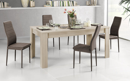 Dafne Italian Design Tavolo allungabile Effetto Pino Chiaro (cm. 180 x 90 x 78h)