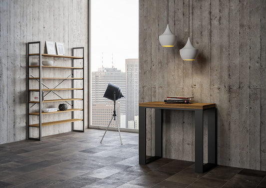 Dafne Italian Design Consolle allungabile Tecno Libra Noce Telaio Antracite
